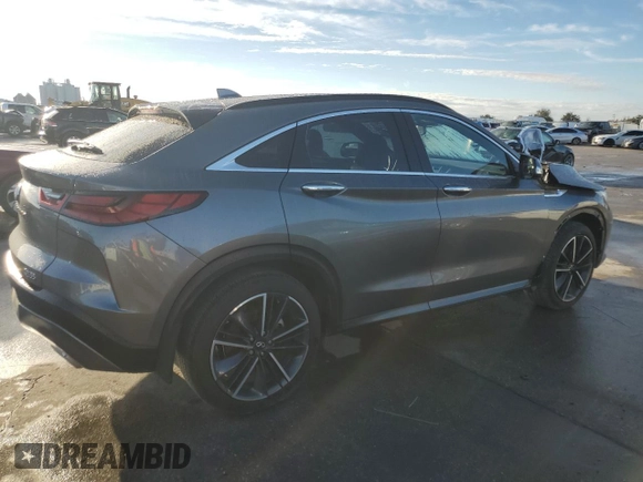 2023 Infiniti QX55 Essential with VIN 3PCAJ5KR0PF112240, listed as a Copart auction lot 87691025 with 18,480 mi miles and Salvage title. Bid and sale history available at DreamBid. Image 3.