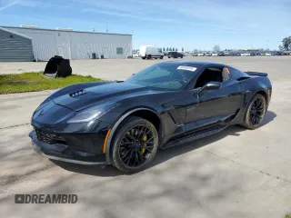 2019 Chevrolet Corvette Z06 3LZ with VIN 1G1YU2D69K5600127, listed as a Copart auction lot 46888204 with 0 mi miles and Salvage Title. Bid and sale history available at carsss.com. Image 1.