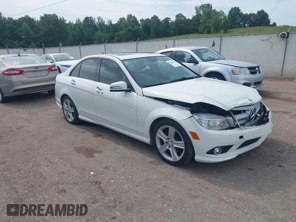 2010 Mercedes-Benz C 300 Sport with VIN WDDGF5EB0AR090693, listed as a IAAI auction lot 42583002 with 86,008 mi miles and . Bid and sale history available at DreamBid. Image 1.