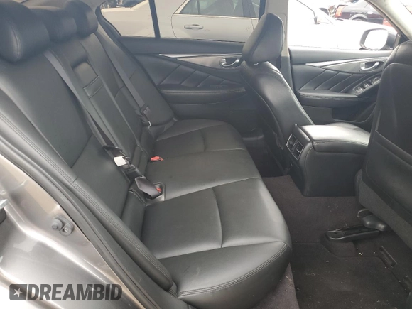 2015 Infiniti Q50 with VIN JN1BV7AP5FM356012, listed as a Copart auction lot 57848185 with 98,204 mi miles and Salvage title. Bid and sale history available at DreamBid. Image 10.