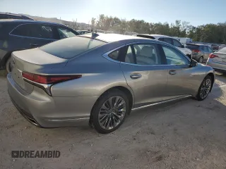 2018 Lexus LS with VIN JTHB51FF2J5005005, listed as a Copart auction lot 76976514 with 43,698 mi miles and Salvage Title. Bid and sale history available at carsss.com. Image 3.
