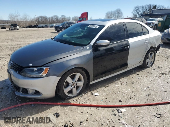 2013 Volkswagen Jetta TDI w/Premium with VIN 3VWLL7AJ9DM257467, listed as a Copart auction lot 49303315 with 168,001 mi miles and Clean title. Bid and sale history available at DreamBid. Image 1.