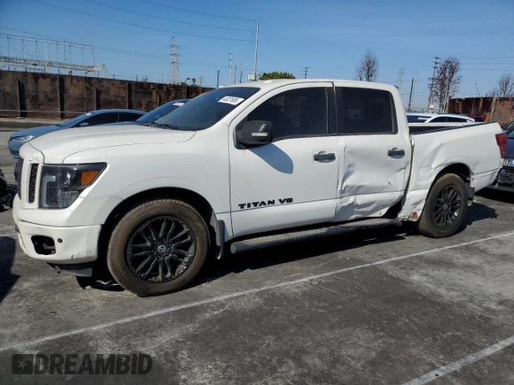 2018 Nissan Titan SV with VIN 1N6AA1E68JN533364, listed as a Copart auction lot 56190705 with 75,314 mi miles and Salvage Title. Bid and sale history available at DreamBid. Image 1.