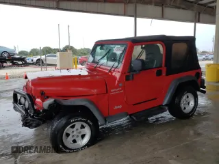 2004 Jeep Wrangler Sport with VIN 1J4FA49S34P722444, listed as a Copart auction lot 45689805 with 145,861 mi miles and Salvage Title. Bid and sale history available at carsss.com. Image 1.