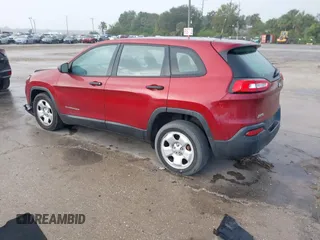 2016 Jeep Cherokee Sport with VIN 1C4PJLAB6GW136136, listed as a IAAI auction lot 41108560 with 97,982 mi miles. Bid and sale history available at carsss.com. Image 3.
