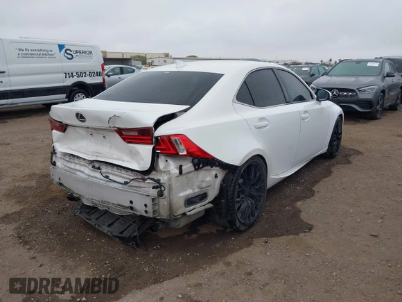 2014 Lexus IS 250 with VIN JTHBF1D2XE5030642, listed as a IAAI auction lot 42348749 with 165,898 mi miles and . Bid and sale history available at DreamBid. Image 4.