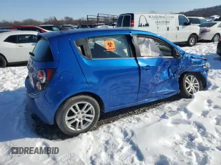 2016 Chevrolet Sonic LT with VIN 1G1JC6SB0G4171551, listed as a Copart auction lot 41463275 with 75,606 mi miles and Salvage Title. Bid and sale history available at carsss.com. Image 3.