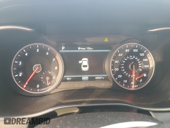 2021 Genesis G70 2.0T with VIN KMTG64LA0MU075600, listed as a Copart auction lot 86821304 with 60,067 mi miles and Salvage Title. Bid and sale history available at carsss.com. Image 9.