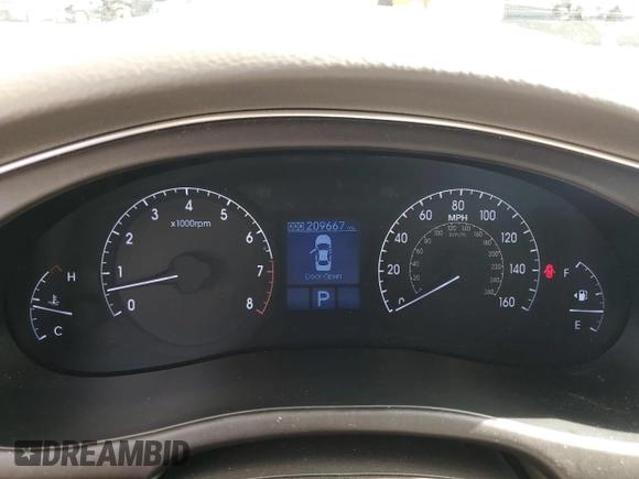 2014 Hyundai Genesis 3.8L with VIN KMHGC4DD4EU265431, listed as a Copart auction lot 73805934 with 209,667 mi miles and Salvage Title. Bid and sale history available at carsss.com. Image 9.