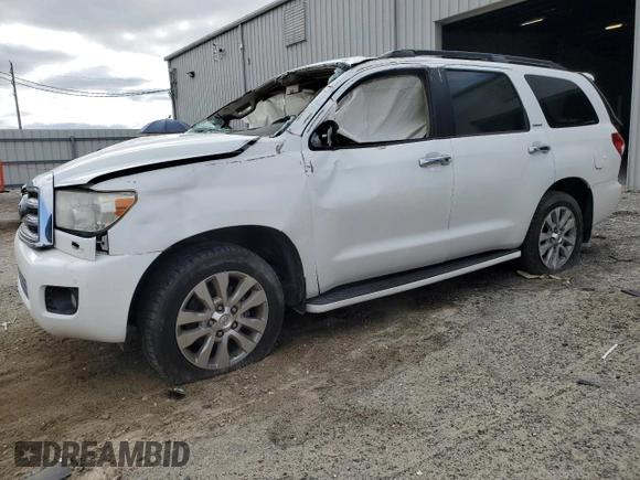 2013 Toyota Sequoia Limited with VIN 5TDKY5G13DS043490, listed as a Copart auction lot 52109835 with 0 mi miles and Non Repairable. Bid and sale history available at carsss.com. Image 1.