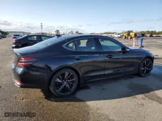 2023 Genesis G70 3.3T with VIN KMTG54TE4PU122153, listed as a Copart auction lot 50794015 with 13,604 mi miles and Salvage Title. Bid and sale history available at carsss.com. Image 3.