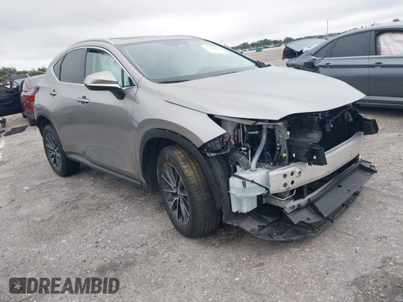 2024 Lexus NX 250 with VIN 2T2ADCAZ2RC014553, listed as a IAAI auction lot 41383564 with 8,403 mi miles and . Bid and sale history available at DreamBid. Image 1.