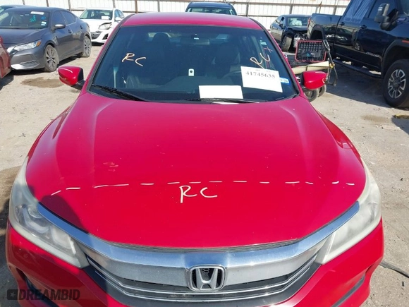 2016 Honda Accord Sedan Sport with VIN 1HGCR2F57GA166507, listed as a IAAI auction lot 41745635 with 127,884 mi miles. Bid and sale history available at carsss.com. Image 13.