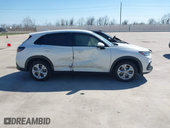 2023 Honda HR-V LX with VIN 3CZRZ1H34PM707380, listed as a IAAI auction lot 41771314 with 45,750 mi miles and . Bid and sale history available at DreamBid. Image 13.