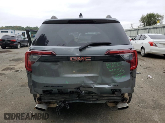2021 GMC Acadia SLE with VIN 1GKKNRL46MZ214042, listed as a Copart auction lot 78936524 with 47,542 mi miles and Salvage Title. Bid and sale history available at carsss.com. Image 6.