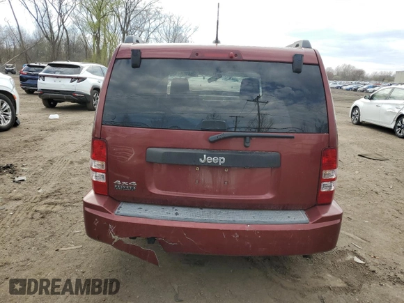 2009 Jeep Liberty Sport with VIN 1J8GN28K89W512030, listed as a Copart auction lot 53563835 with 0 mi miles and Salvage Title. Bid and sale history available at carsss.com. Image 6.