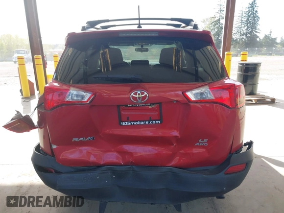 2015 Toyota RAV4 LE with VIN JTMBFREV7FJ034732, listed as a IAAI auction lot 42050858 with 45,749 mi miles. Bid and sale history available at carsss.com. Image 17.