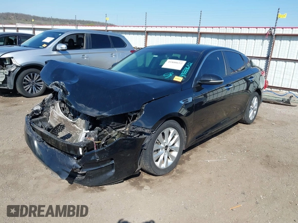2018 Kia Optima LX with VIN 5XXGT4L36JG264505, listed as a IAAI auction lot 41888652 with 133,596 mi miles. Bid and sale history available at carsss.com. Image 18.