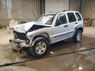2003 Jeep Liberty Sport with VIN 1J4GL48K73W627440, listed as a Copart auction lot 50147115 with 207,581 mi miles and Salvage Title. Bid and sale history available at carsss.com. Image 1.