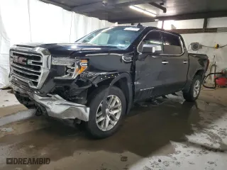 2019 GMC Sierra 1500 SLT with VIN 3GTU9DED9KG164646, listed as a Copart auction lot 47181585 with 32,276 mi miles and Salvage Title. Bid and sale history available at carsss.com. Image 1.