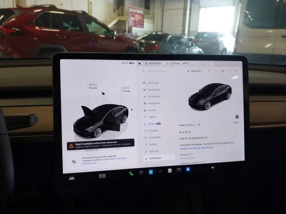 2022 Tesla Model 3 with VIN 5YJ3E1EA4NF187113, listed as a IAAI auction lot 41712331 with 81,879 mi miles and . Bid and sale history available at DreamBid. Image 19.