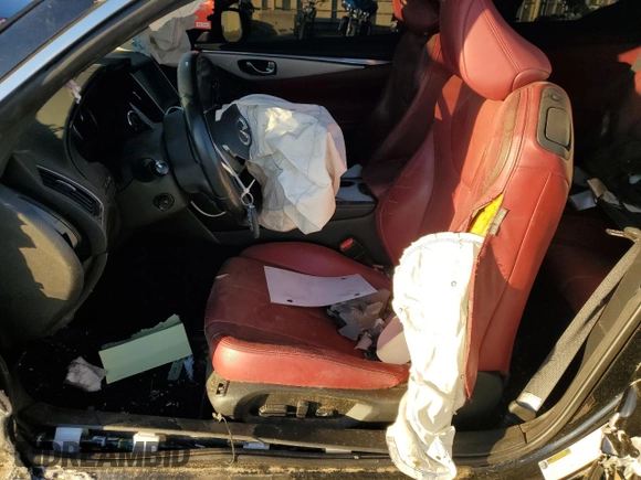 2017 Infiniti Q60 Red Sport 400 with VIN JN1FV7EL4HM701896, listed as a Copart auction lot 80770654 with 96,708 mi miles and Salvage Title. Bid and sale history available at carsss.com. Image 7.