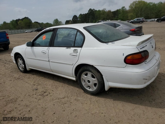 2001 Chevrolet Malibu LS with VIN 1G1NE52J016114596, listed as a Copart auction lot 51768675 with 219,259 mi miles and Clean Title. Bid and sale history available at carsss.com. Image 2.