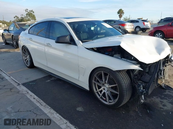 2018 BMW 4 Series 430i with VIN WBA4J1C59JBG77470, listed as a IAAI auction lot 41534689 with 141,710 mi miles and . Bid and sale history available at carsss.com. Image 1.