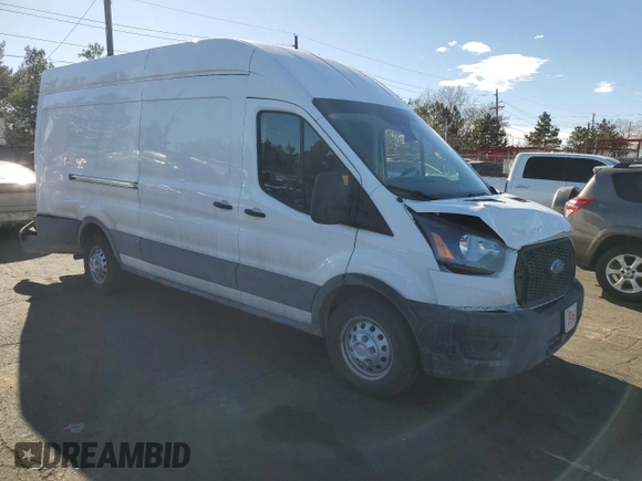 2024 Ford Transit Cargo with VIN 1FTBR3U89RKA32219, listed as a Copart auction lot 43834925 with 11,691 mi miles and Salvage title. Bid and sale history available at DreamBid. Image 4.