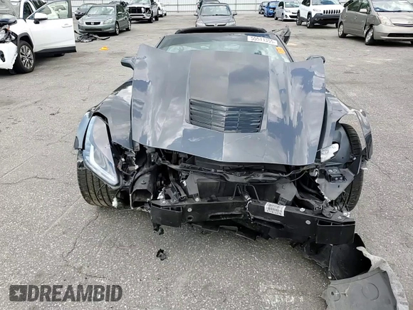 2017 Chevrolet Corvette Grand Sport 2LT with VIN 1G1YY2D71H5111730, listed as a Copart auction lot 55511355 with Not provided miles and Salvage title. Bid and sale history available at DreamBid. Image 13.