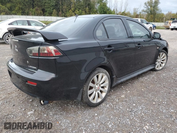 2011 Mitsubishi Lancer GTS with VIN JA32U8FW4BU035092, listed as a Copart auction lot 72950754 with Not Provided miles and Salvage Title. Bid and sale history available at carsss.com. Image 3.