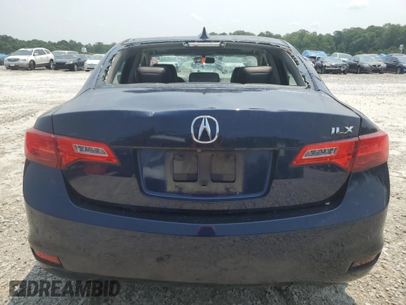 2014 Acura ILX with VIN 19VDE1F36EE005656, listed as a Copart auction lot 59100945 with 37,886 mi miles and Salvage title. Bid and sale history available at DreamBid. Image 6.