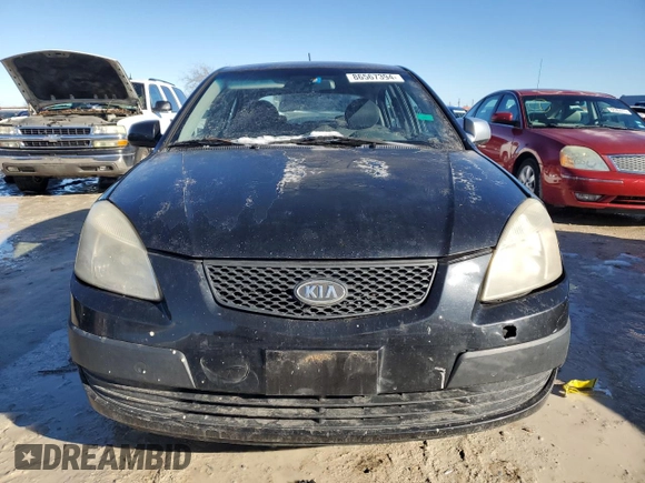 2009 Kia Rio LX with VIN KNADE243796516902, listed as a Copart auction lot 86567394 with 304,684 mi miles and Salvage Title. Bid and sale history available at carsss.com. Image 5.