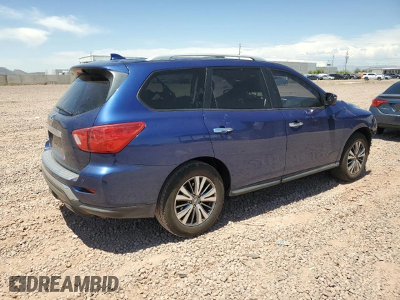 2019 Nissan Pathfinder Platinum with VIN 5N1DR2MM2KC637341, listed as a Copart auction lot 55355925 with 82,808 mi miles and Salvage title. Bid and sale history available at DreamBid. Image 3.