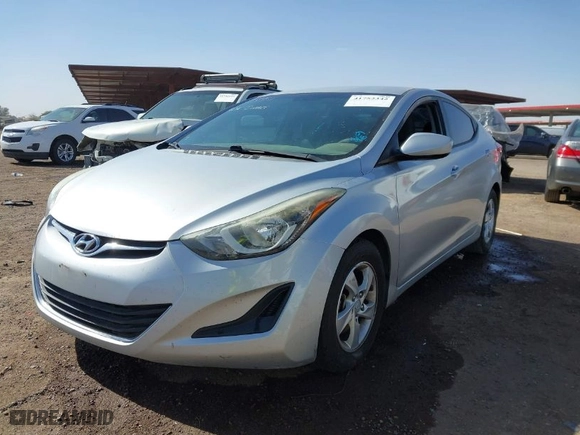 2014 Hyundai Elantra Limited with VIN 5NPDH4AE1EH483956, listed as a IAAI auction lot 41752342 with 1 mi miles. Bid and sale history available at carsss.com. Image 2.