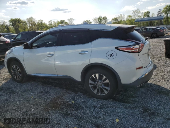 2017 Nissan Murano SL with VIN 5N1AZ2MG7HN159430, listed as a Copart auction lot 52067425 with 113,225 mi miles and Clean Title. Bid and sale history available at DreamBid. Image 2.