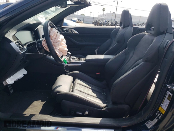 2023 BMW M4 Competition xDrive with VIN WBS33BA03PCM38205, listed as a Copart auction lot 53712114 with 0 mi miles and Salvage Title. Bid and sale history available at carsss.com. Image 7.