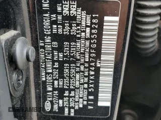 2015 Kia Sorento SX with VIN 5XYKW4A79FG558281, listed as a Copart auction lot 46945335 with 0 mi miles and Clean Title. Bid and sale history available at carsss.com. Image 13.