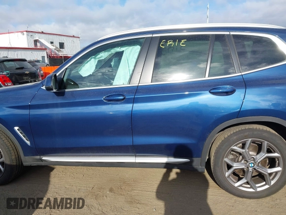 2023 BMW X3 xDrive30i with VIN 5UX53DP08P9T05714, listed as a IAAI auction lot 41901855 with 12,093 mi miles. Bid and sale history available at carsss.com. Image 14.