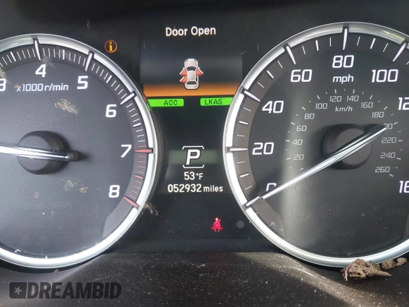 2020 Acura TLX Technology with VIN 19UUB1F50LA015540, listed as a IAAI auction lot 41710482 with 52,932 mi miles and . Bid and sale history available at carsss.com. Image 15.