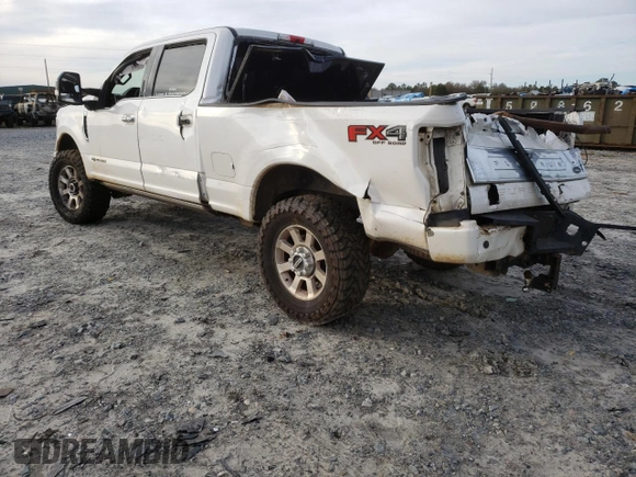 2017 Ford F-250 Lariat with VIN 1FT7W2BT6HED83358, listed as a Copart auction lot 32676022 with Not provided miles and Salvage title. Bid and sale history available at DreamBid. Image 3.