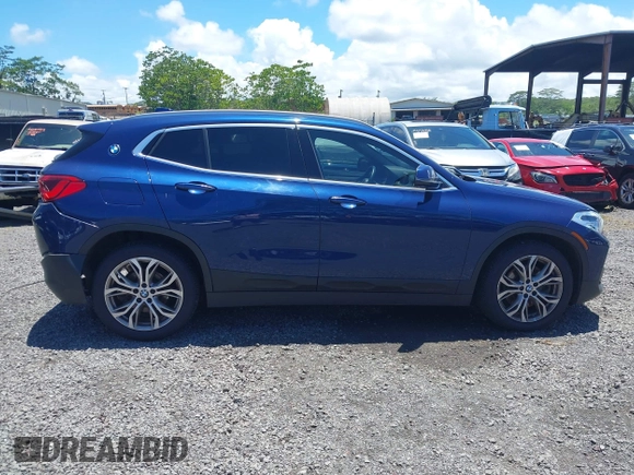 2020 BMW X2 sDrive28i with VIN WBXYH9C05L5P25132, listed as a IAAI auction lot 42269935 with 55,508 mi miles and . Bid and sale history available at DreamBid. Image 13.