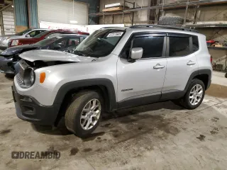 2017 Jeep Renegade Latitude with VIN ZACCJBBB6HPF37241, listed as a Copart auction lot 47377685 with 142,566 mi miles and Salvage Title. Bid and sale history available at carsss.com. Image 1.