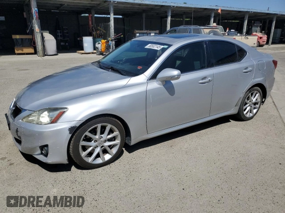 2011 Lexus IS 250 with VIN JTHBF5C29B5147276, listed as a Copart auction lot 58502145 with 172,533 mi miles and Salvage title. Bid and sale history available at DreamBid. Image 1.