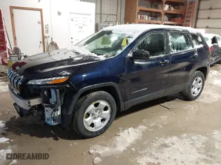 2016 Jeep Cherokee Sport with VIN 1C4PJMAB3GW169603, listed as a IAAI auction lot 41841440 with 129,119 mi miles. Bid and sale history available at carsss.com. Image 18.