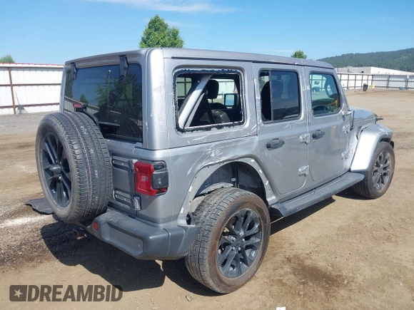 2018 Jeep Wrangler Unlimited Sahara z VIN 1C4HJXEG2JW124882, wystawiony jako IAAI lot #42437816 z przebiegiem Nie podano mil oraz . Historia ofert i sprzedaży dostępna na DreamBid. Obrazek 4.