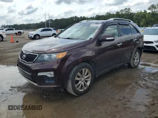2013 Kia Sorento SX with VIN 5XYKW4A21DG387284, listed as a Copart auction lot 60813535 with 194,257 mi miles and Salvage title. Bid and sale history available at DreamBid. Image 1.