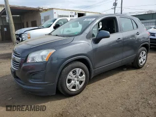 2016 Chevrolet Trax LS with VIN 3GNCJKSBXGL250368, listed as a Copart auction lot 53833245 with 124,906 mi miles and Clean Title. Bid and sale history available at carsss.com. Image 1.