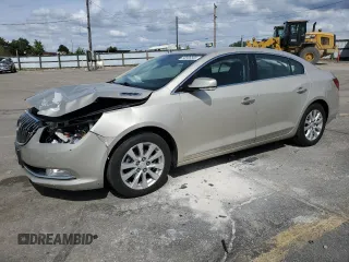 2014 Buick LaCrosse Leather with VIN 1G4GB5GR0EF303130, listed as a Copart auction lot 56906565 with 137,633 mi miles and Salvage title. Bid and sale history available at DreamBid. Image 1.
