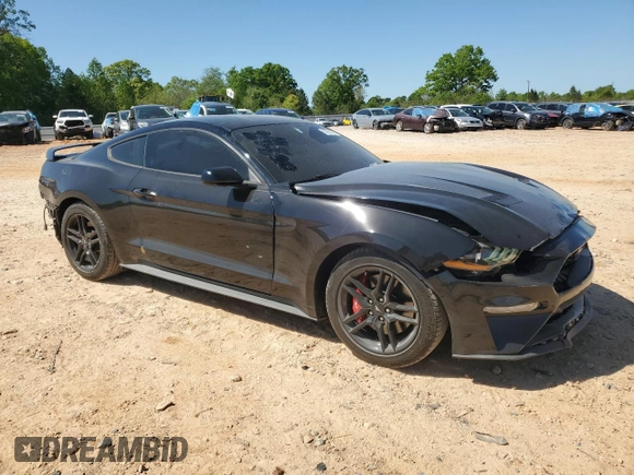 2018 Ford Mustang EcoBoost with VIN 1FA6P8TH3J5102019, listed as a Copart auction lot 53631805 with 82,669 mi miles and Salvage title. Bid and sale history available at DreamBid. Image 4.